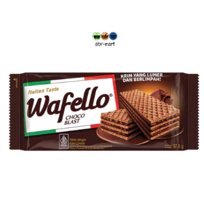 [GROSIR] WAFELLO CHOCOBLAST SNACK CEMILAN WAFER ITALIA COKELAT PACK RENCENG