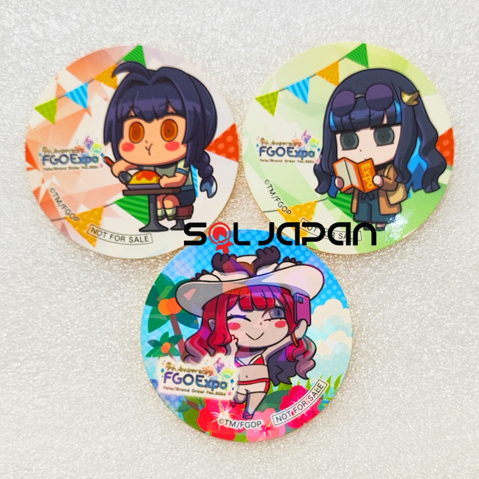 Fate Grand Order FGO Fes 2024 Chaldea Kitchen Bonus Sticker Tlaloc Baobhan Sith Yamato Takeru