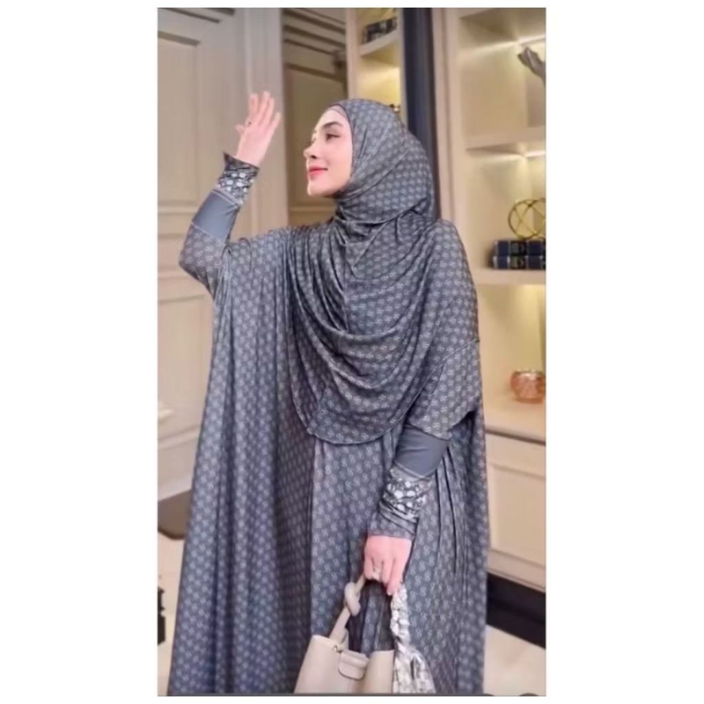 Gamis Set hijab Jersey premium Ss