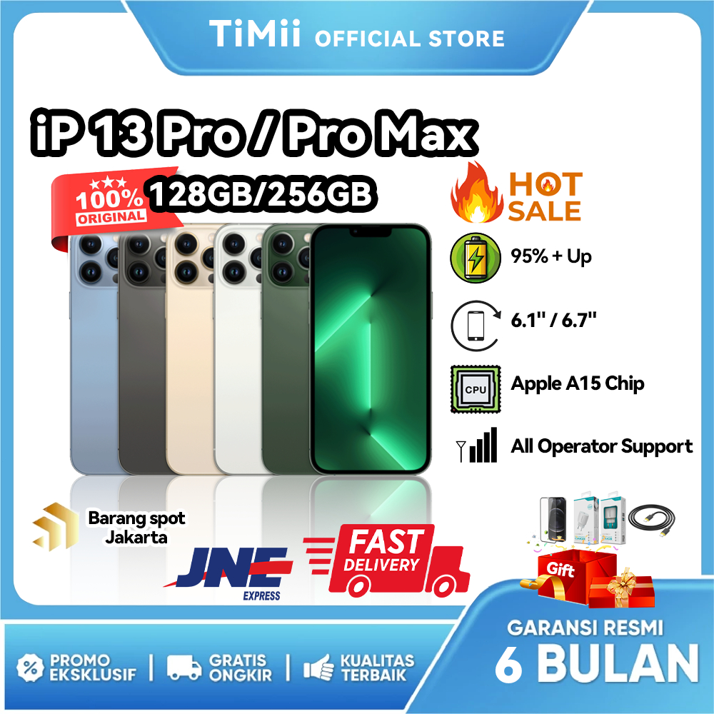 iPhone 13 Pro / 13 Pro Max Second Original 100% No Minus Fullset No Refurbish iP 13 Pro - iP 13 Pro 