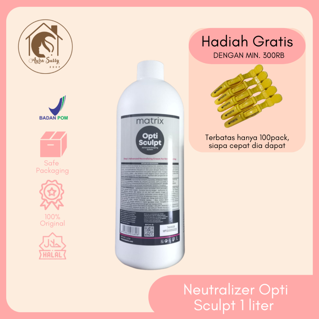 MATRIX NEUTRALIZER Opti Sculpt 1 ltr Netral Pelurus Rambut Smooting
