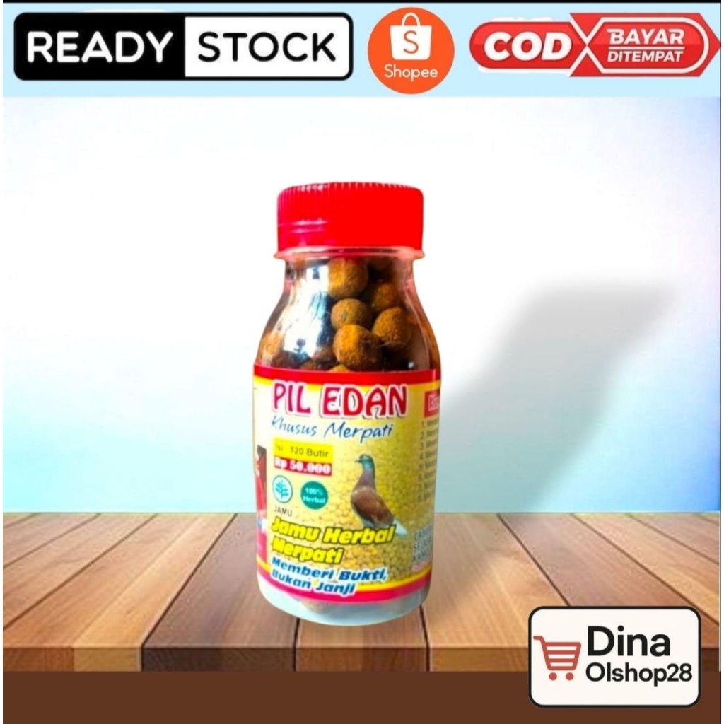PIL EDAN JAMU HERBAL MERPATI KOLONG - 120 Butir - Doping Giring Keket Stamina Manuver Kencang