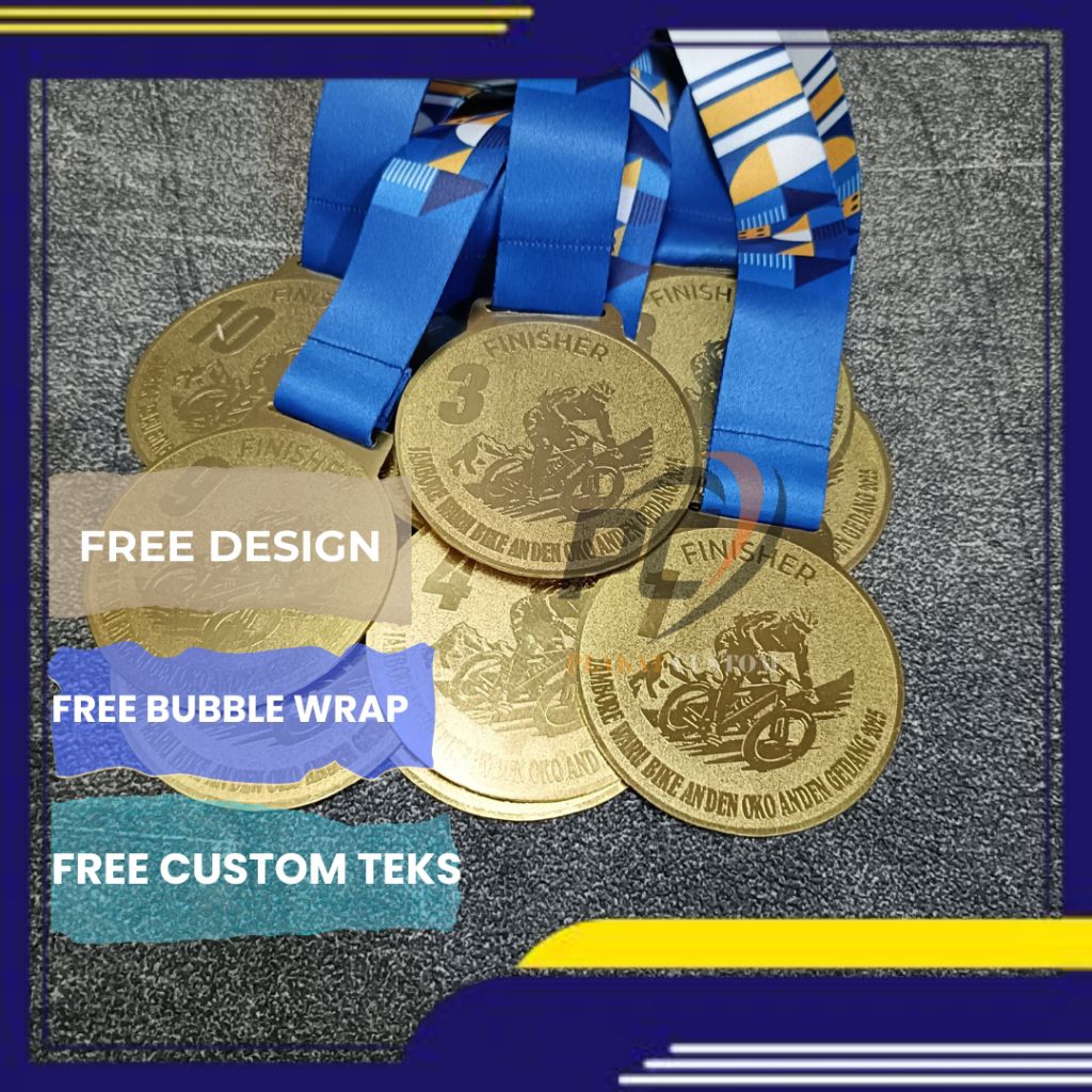 Terlaris..medali kuningan medali logam medali lomba medali penghargaan medali wisuda