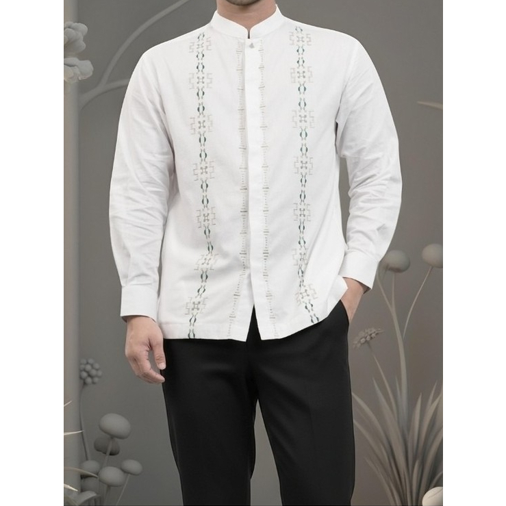 Shafira - Damian Menswear | Baju Koko Atasan Tangan Panjang Pria