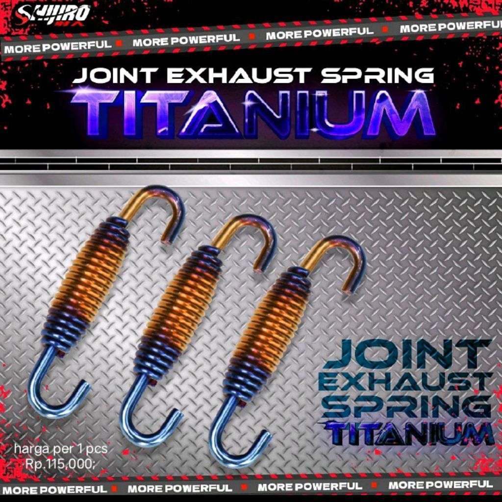 Per Knalpot Racing Titanium Panjang 6 cm untuk Semua Tipe Knalpot