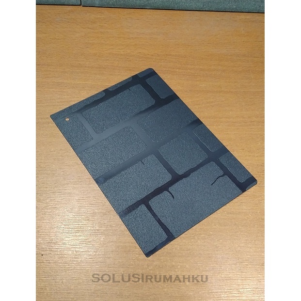 ( 1 ROLL = 40 MTR ) Fiber Pagar BRICK BATA ABU TUA / Plastik Tutup Pagar