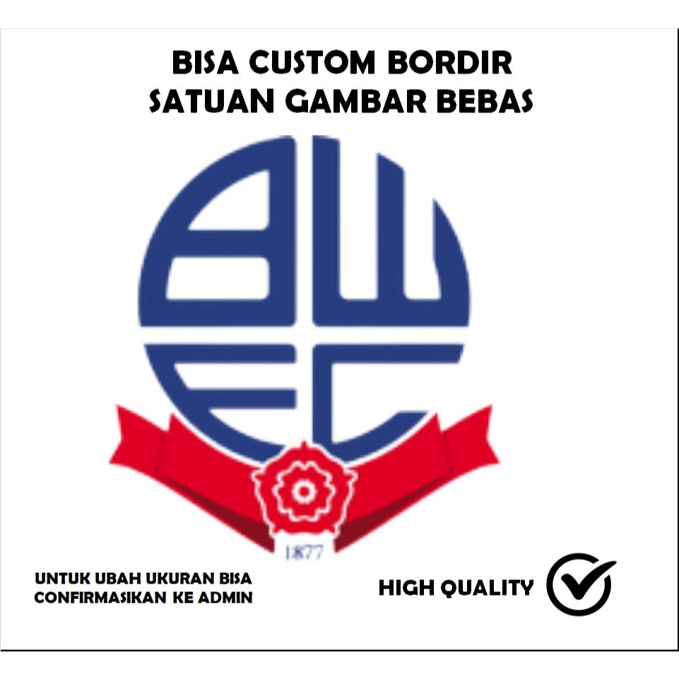 EMBLEM BORDIR PATCH LOGO CLUB BOLA TESTIMONI-IBP