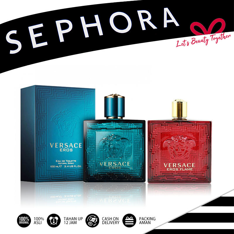 Parfum Pria Versace Eros or Men Eros Parfum/Eros Flame Parfum EDT 100 ml