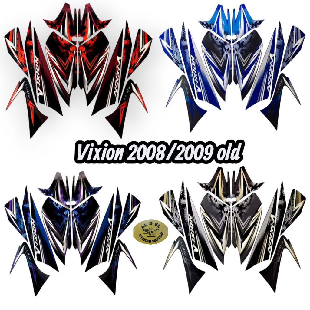 Stiker Striping Lis Body Motor Yamaha Vixion 2008 2009 Old
