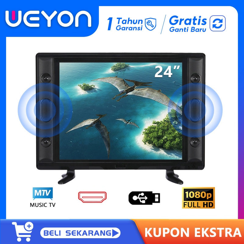 Weyon TV Digital 24 inch TV LED 24 inch / 25 inch / 22 inch TV Digital FHD Murah Televisi