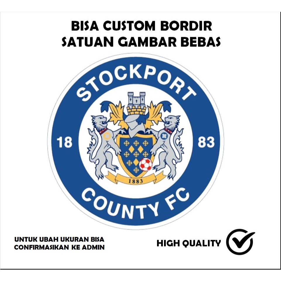 EMBLEM BORDIR PATCH LOGO CLUB BOLA TESTIMONI-IBP