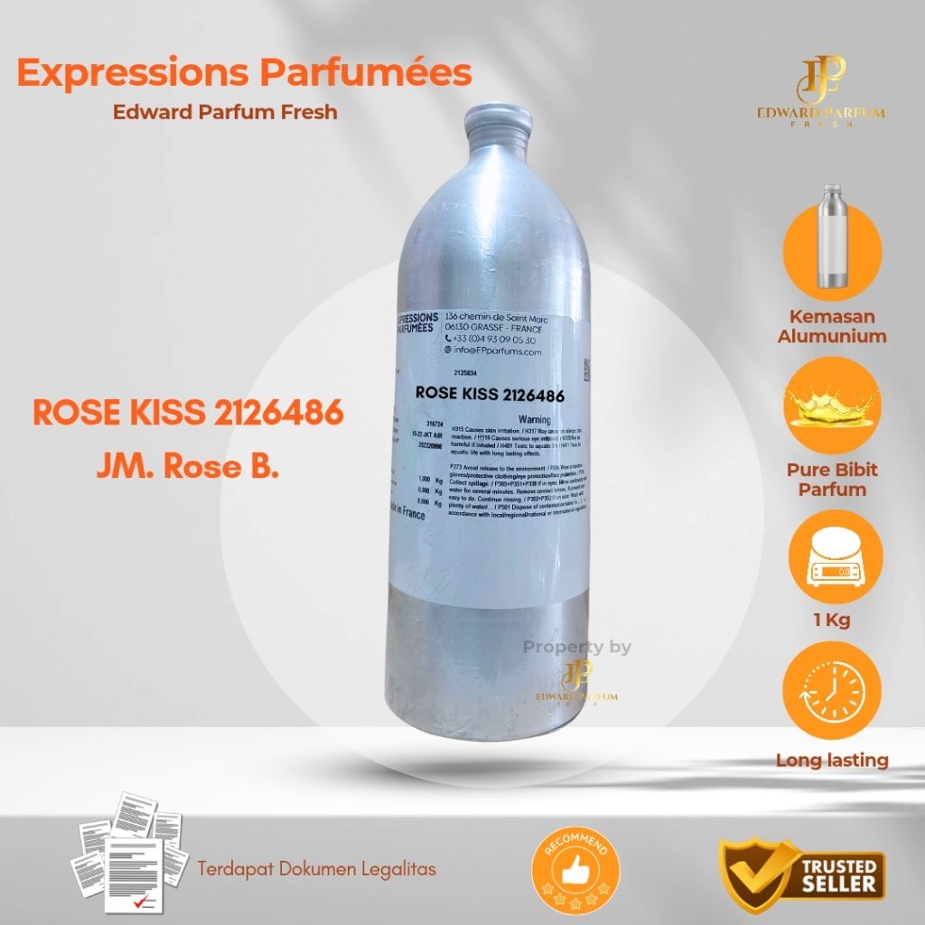 Bibit Parfum by Expression - Rose Kiss | JM. Rose B Kemasan 1 Kg Segel