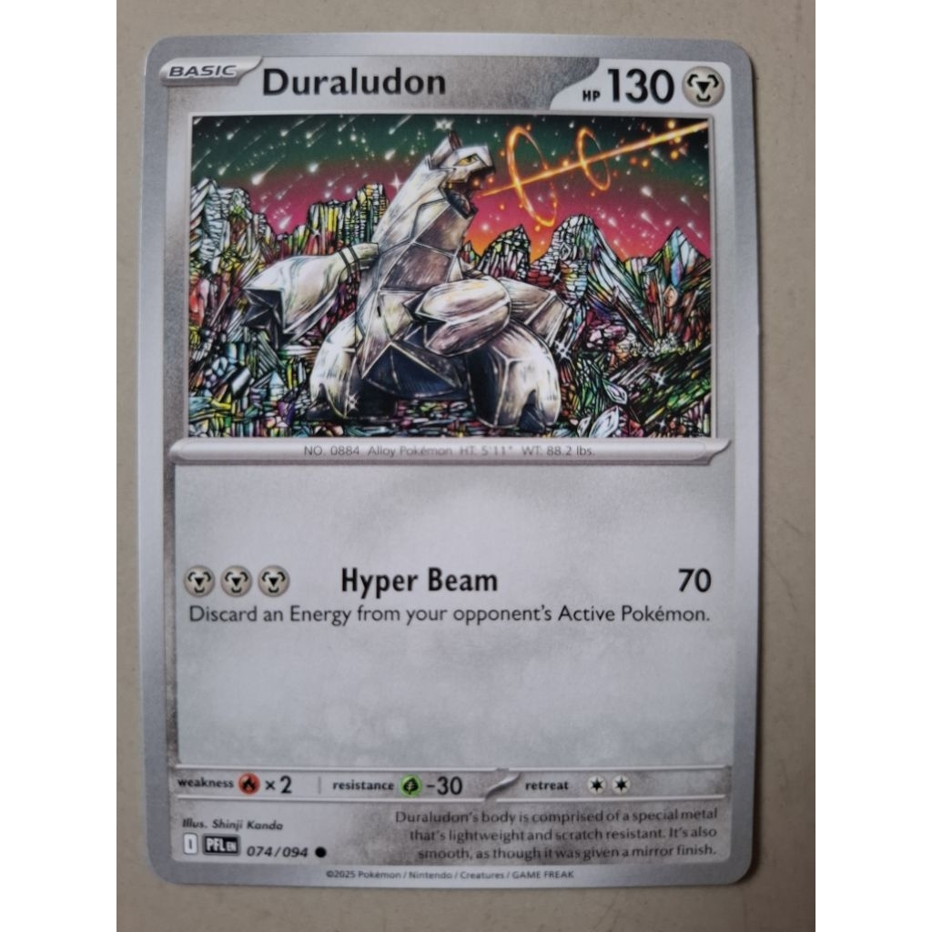 kartu pokemon original common duraludon pfl 074/094