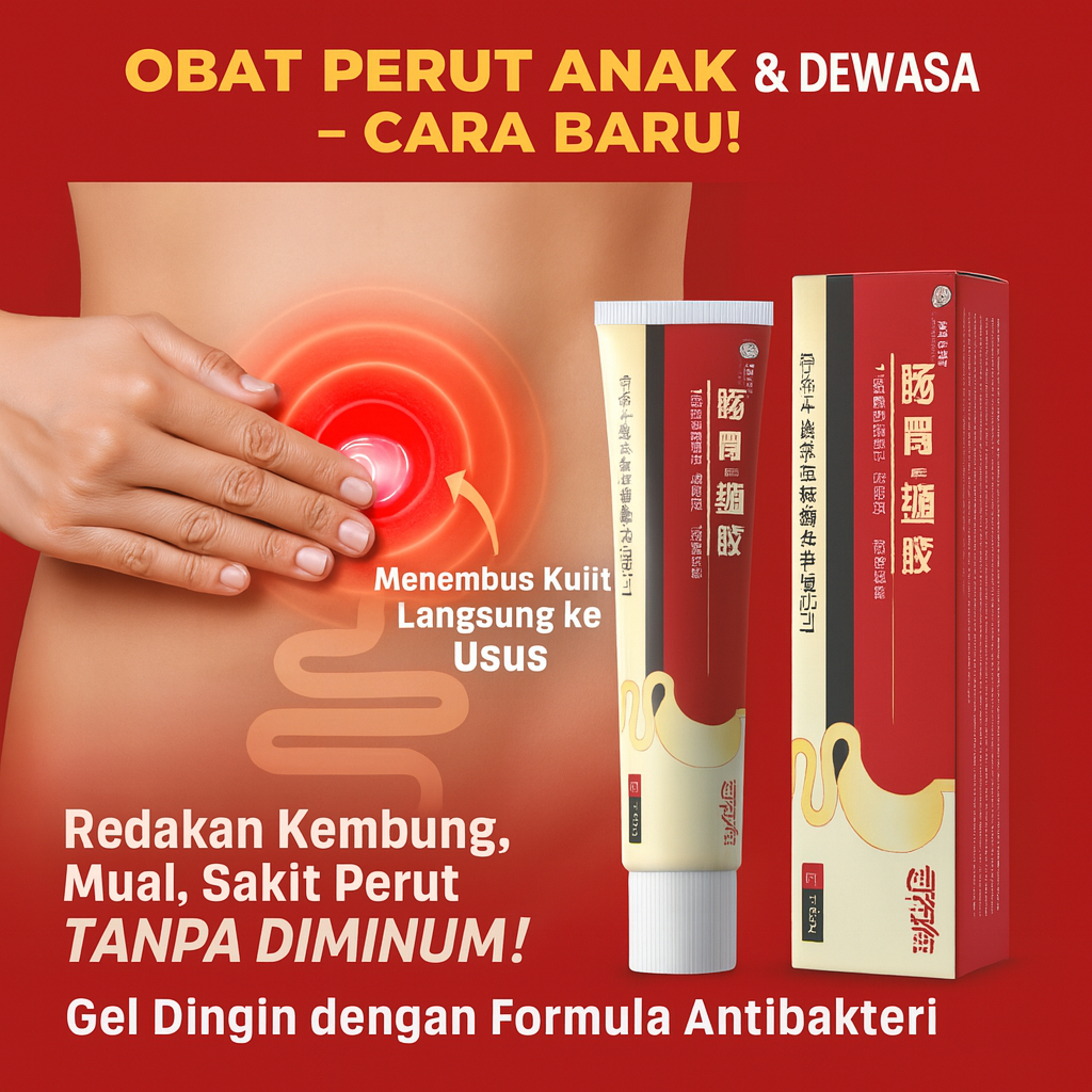 [Redakan Cepat Perut Kembung & Nyeri] Gel Terapi Alami Untuk Masalah Pencernaan / Perut Kembung / Sa