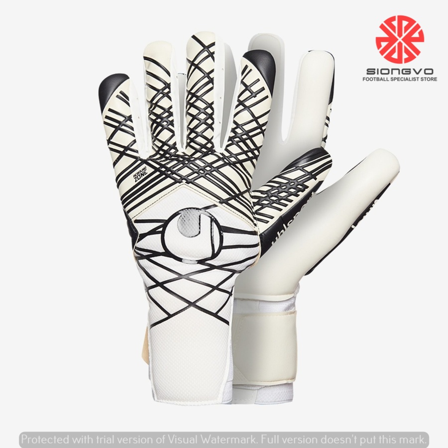 SARUNG TANGAN KIPER -  UHLSPORT JR PREDICTION SUPERSOFT HN HALF NEGATIVE CUT 1011334011040