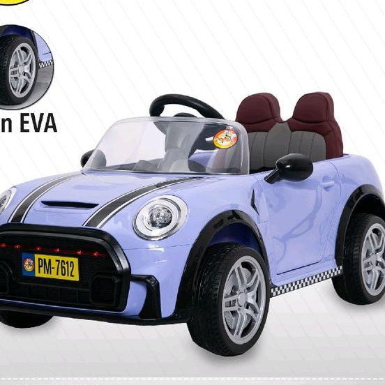 Mainan Mobil Aki Mini Cooper Ban Eva