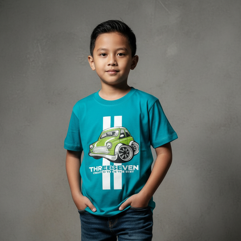 Kaos distro anak cowok mobil tosca
