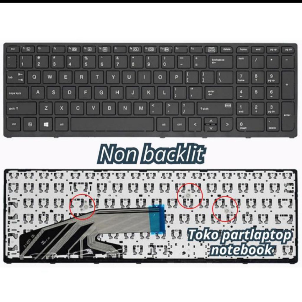 Keyboard HP Zbook 15 G3 G5 original product - Non backlit