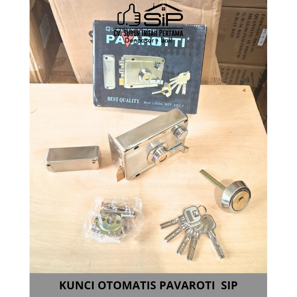 KUNCI OTOMATIS PAVAROTTI PVR SIP/Kunci Pintu Otomatis/Kunci Pintu Gerbang Otomatis/Kunci Pintu Besi