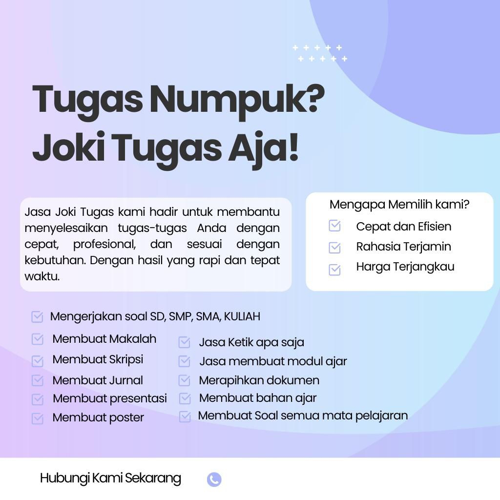 Joki Tugas termurah