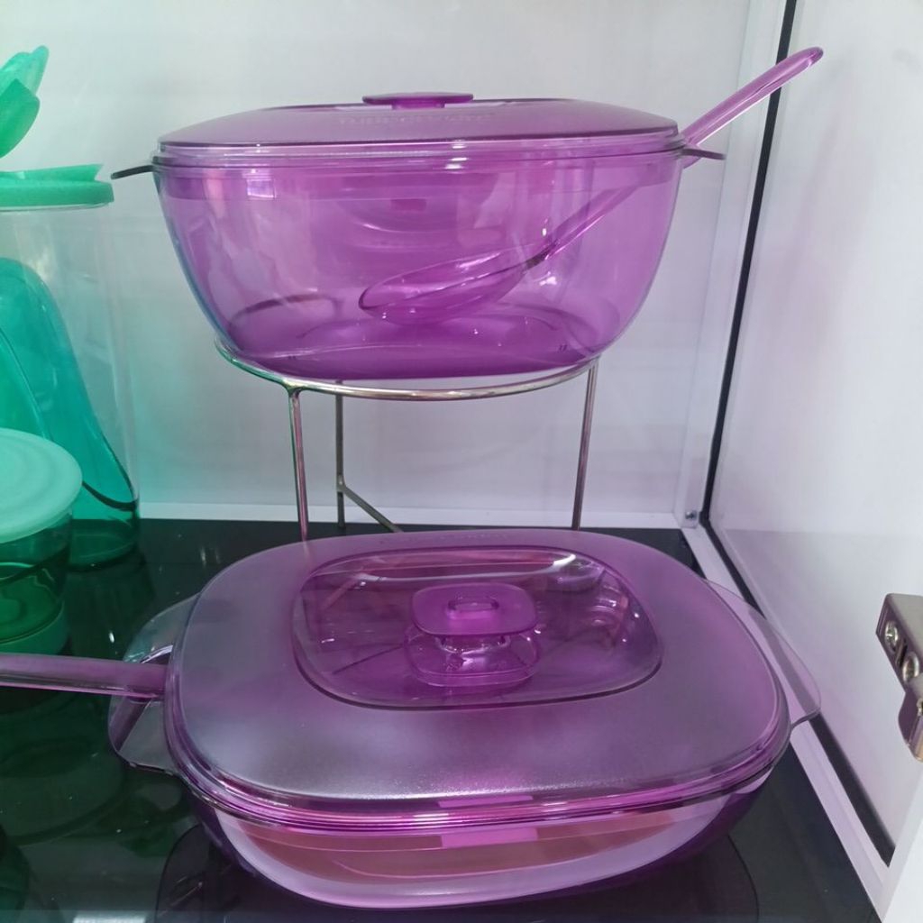 Crystalline Set Purple Tupperware