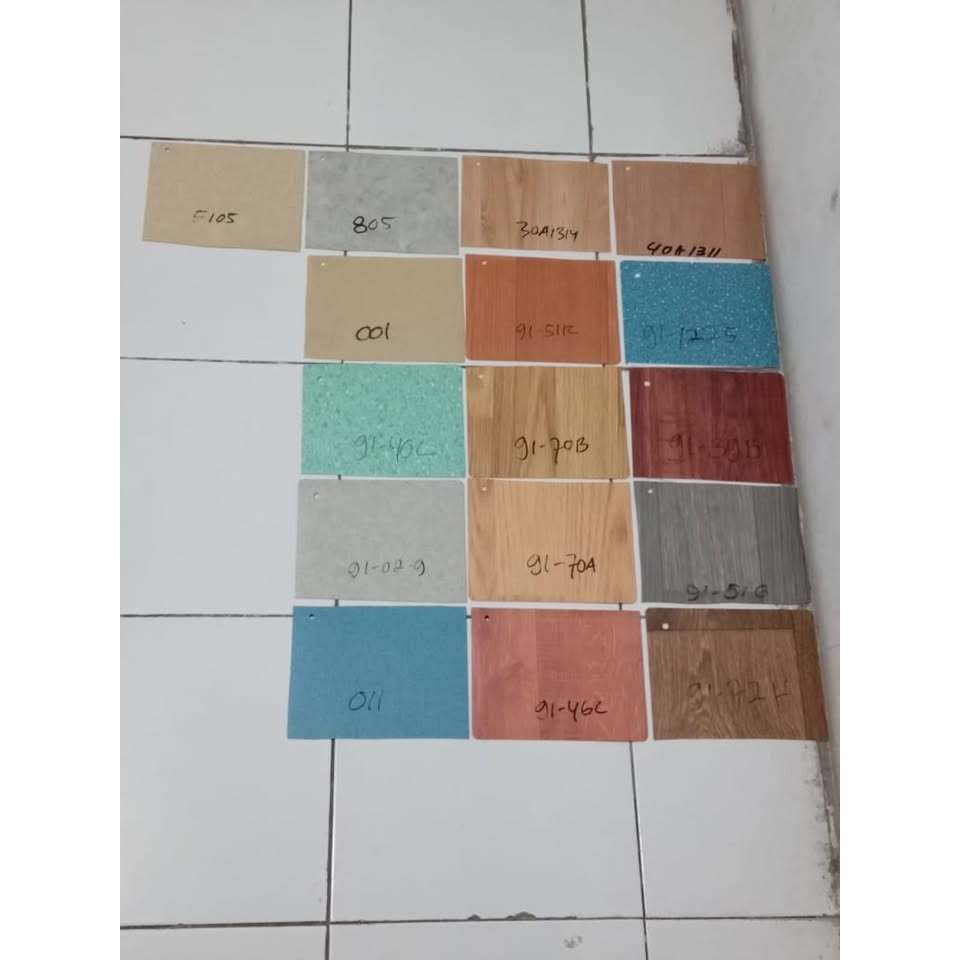 Lantai Vinyl Motif Kayu / Karpet Vinyl Roll Motif Kayu Tebal 1,5 mm / Vinyl Lantai Meteran Termurah