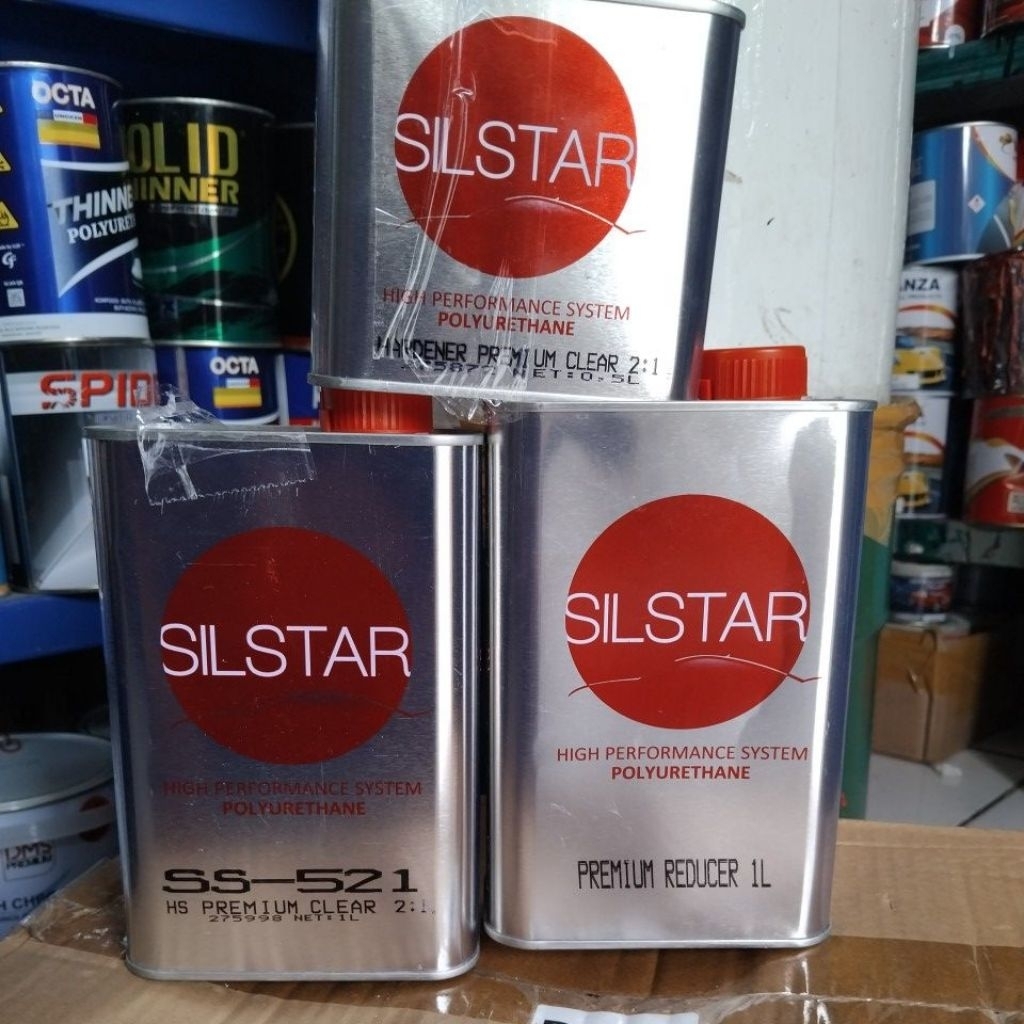 Clear Coat SILSTAR 521 HS +thiner  Premium Reducer 1L