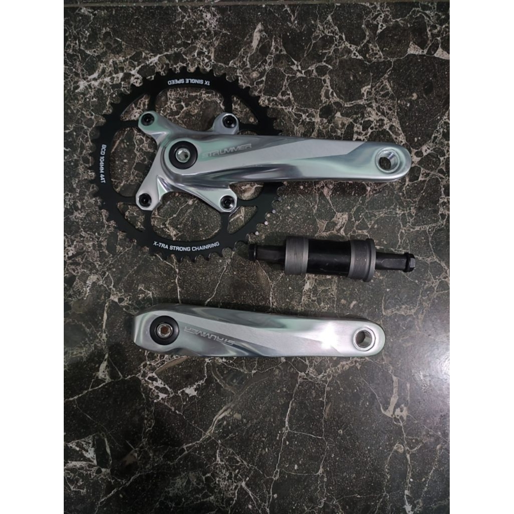 Crankset Crank MTB Federal Strummer 40T 44T Single Speed Kotak BMX Federal MTB