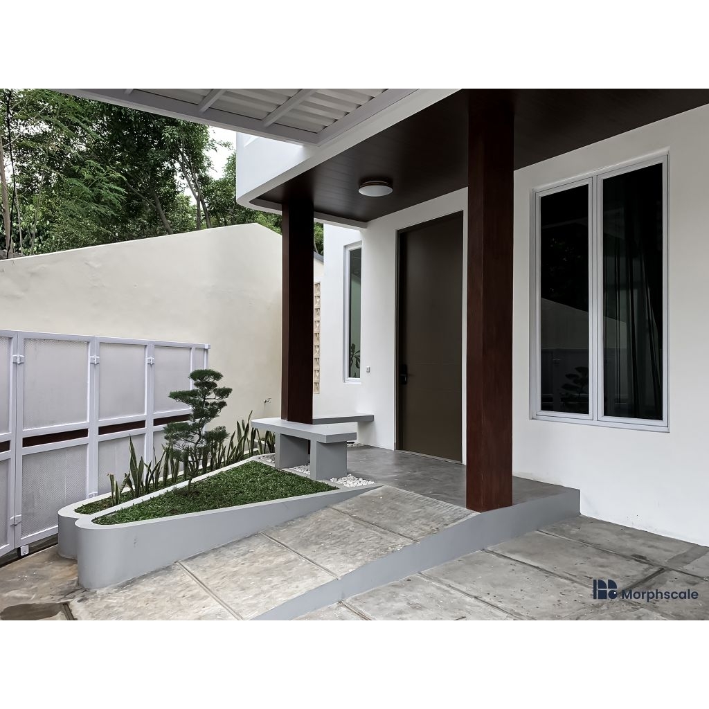 Kusen Aluminium & Daun Pintu Triplek HPL TACO – Desain Modern Minimalis (Uk800 x 2000 mm/Custom Size