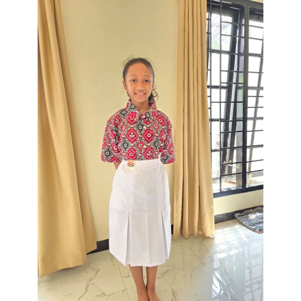 seragam batik SD negri motif tunas harapan