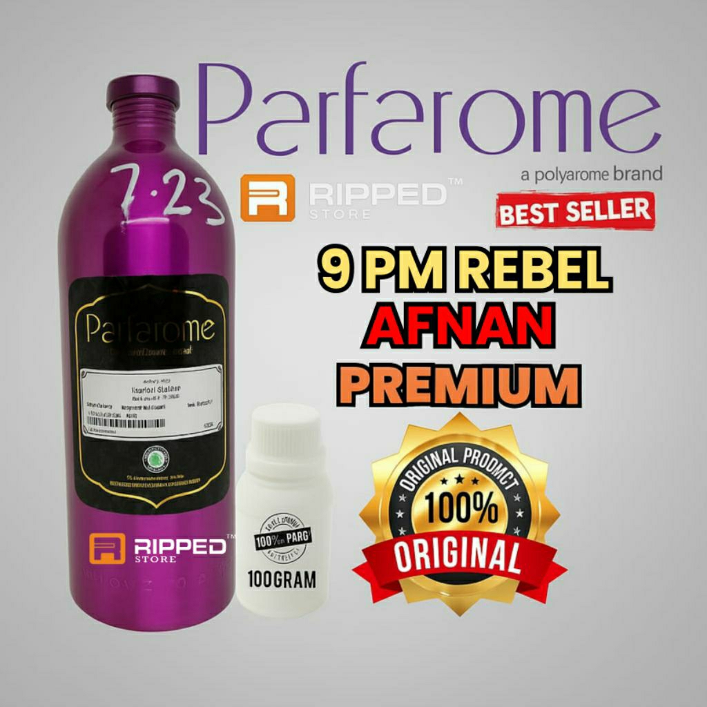 100ml Bibit Parfum Murni 9Pm Rebel Afnan Premium Original Parfarome