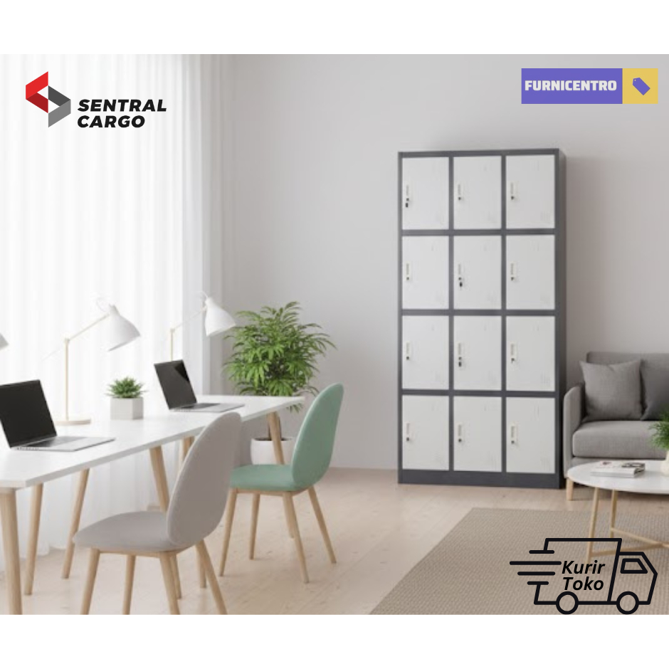 Loker Besi 12 Pintu / Lemari Besi 12 Pintu