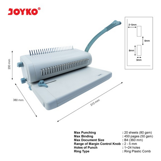MESIN SPIRAL / MESIN BINDING /JOYKO MESIN BINDING BM24B4 / PCS