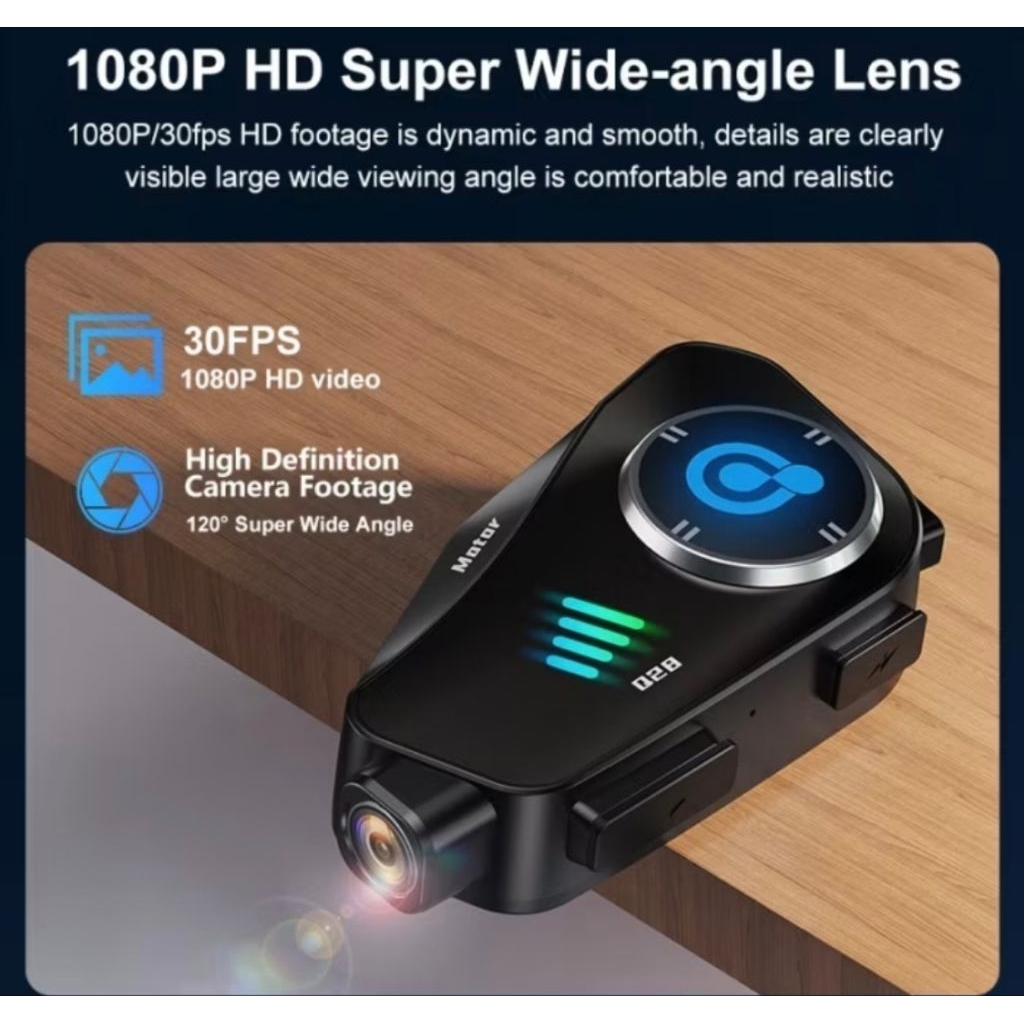 Headset BLUETOOTH Q28 camera motovlog