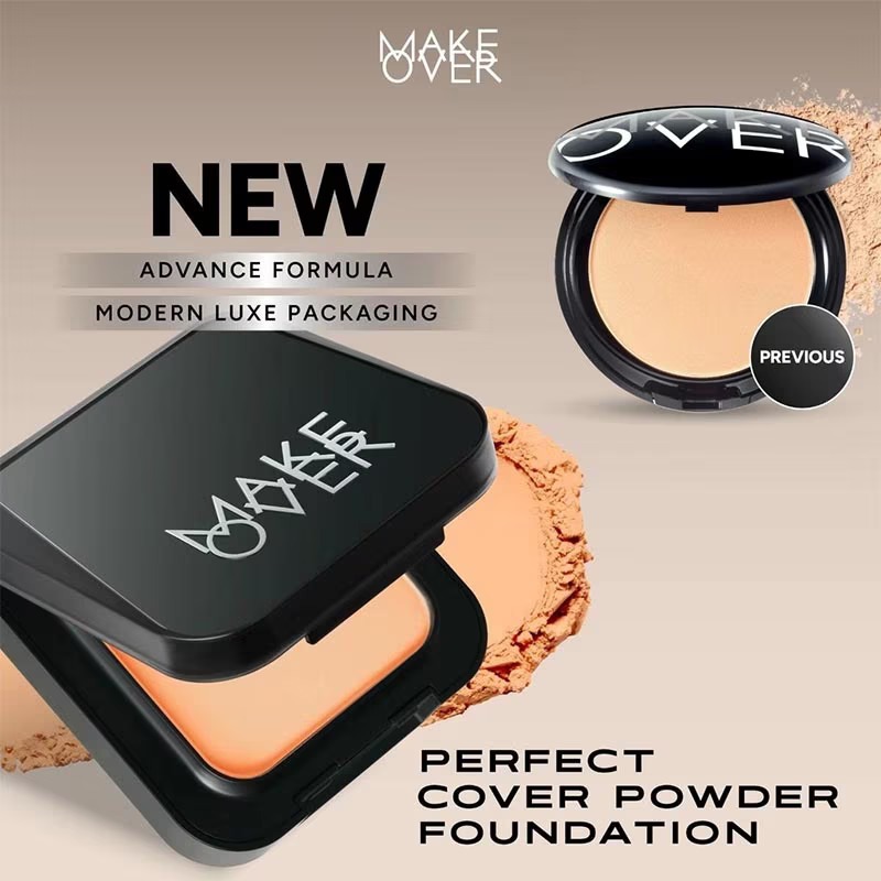 Make Over REFILL Perfect Cover Powder Foundation - Two Way Cake - Bedak Padat - Compact Powder
