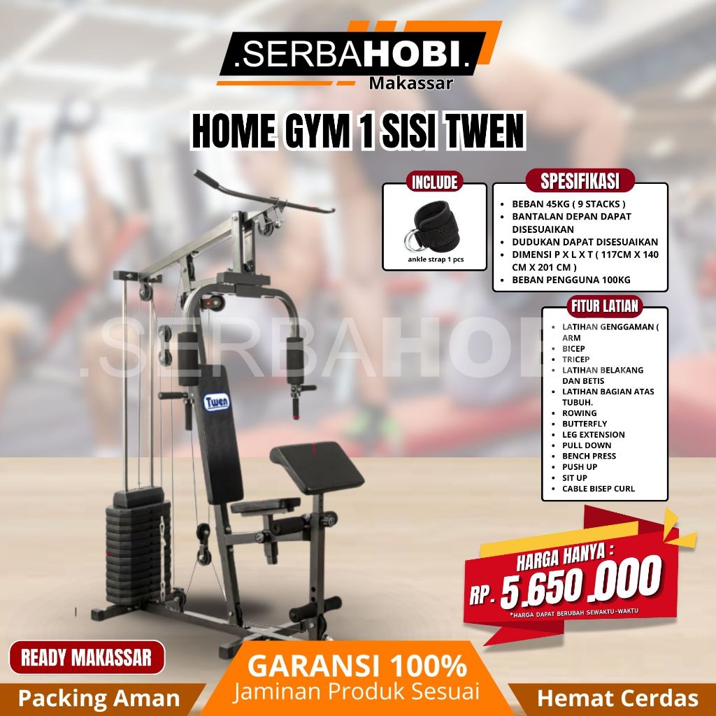 Peralatan Home Gym 1 Sisi Multifungsi
