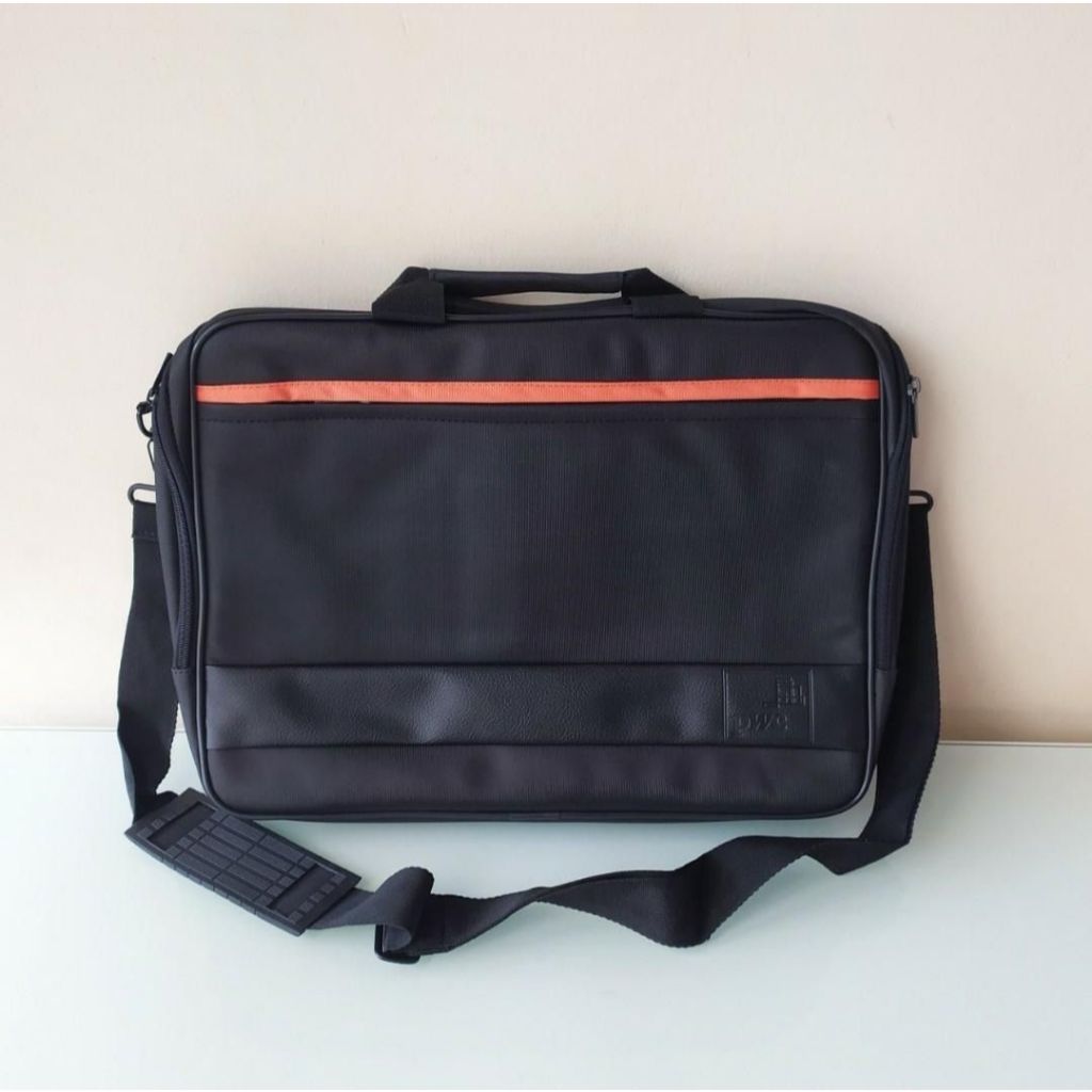 [New] Tas Selempang Laptop 14 Inch Kanvas Hitam