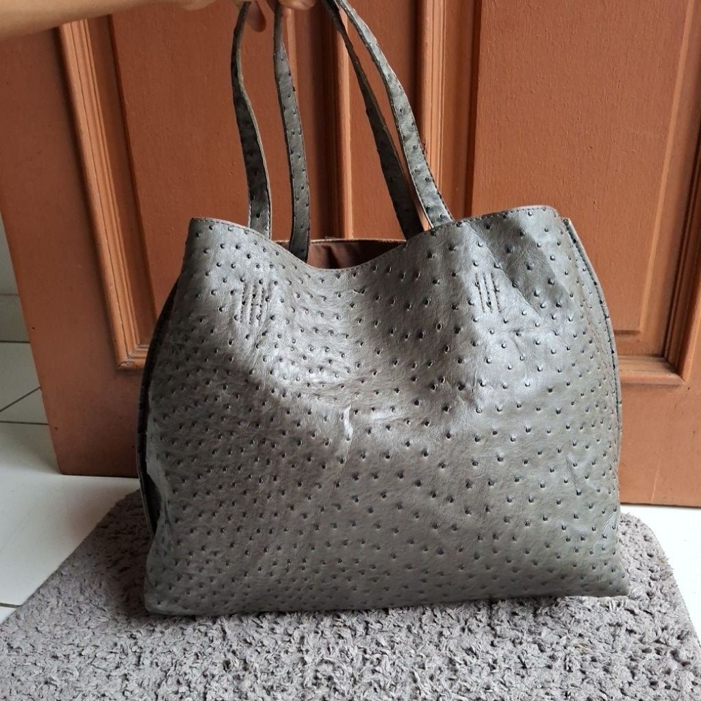 Tote Bag Motif Kulit Burung BAHAN PVC