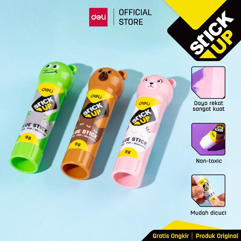 Deli Stik Lem Glue Stick Fancy perekat yang kuat cepat kering tidak beracun E6366A