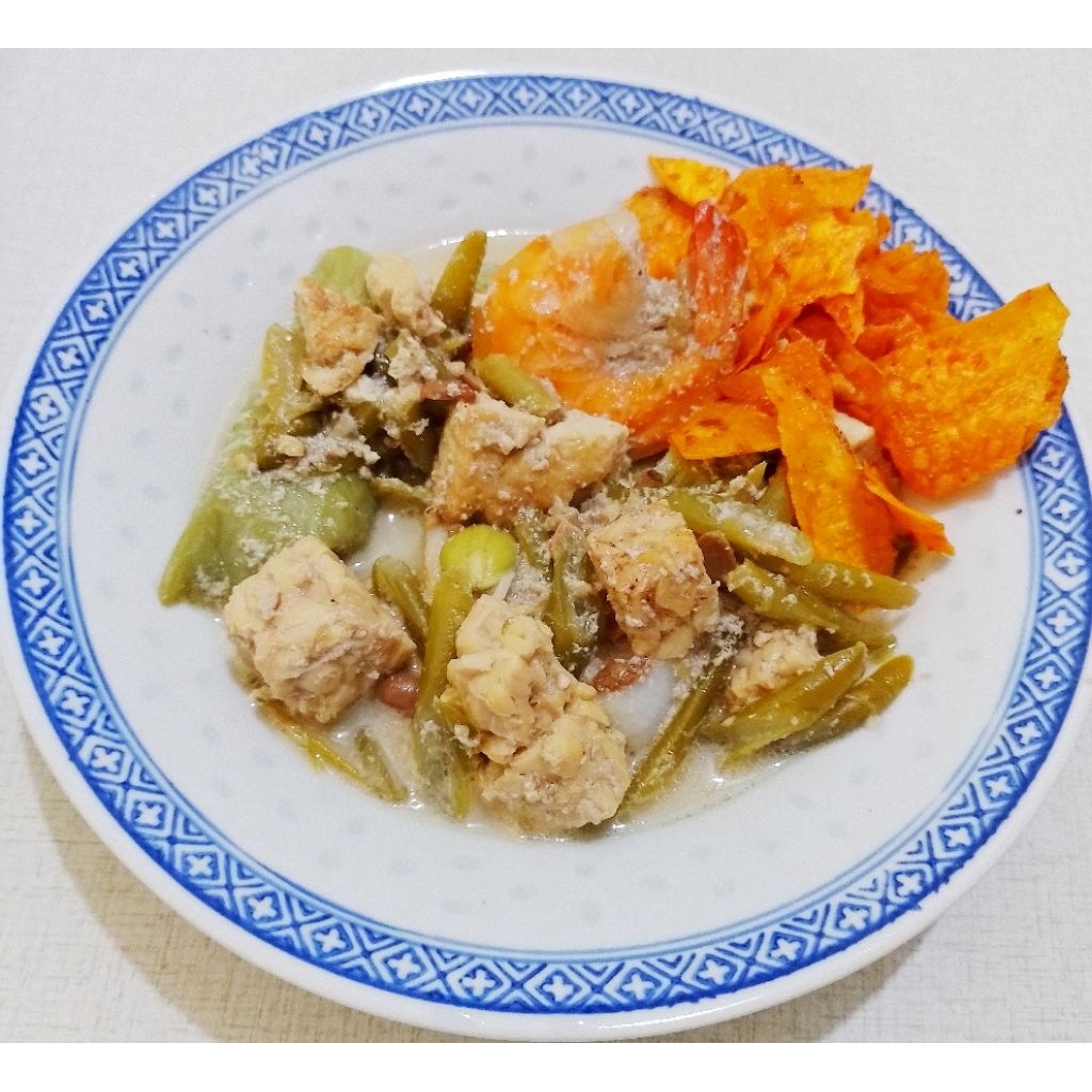 LONTONG UDANG PETE TAUCO LADO MUDA PADANG HOMEMADE LONTONG SAYUR BUNCIS LADO MUDA PADANG