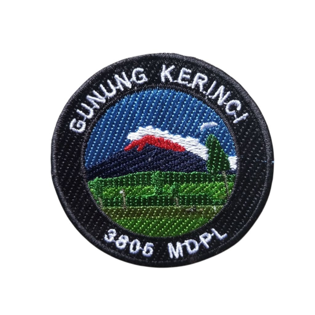 EMBLEM LOGO BORDIR OUTDOOR GUNUNG KERINCI
