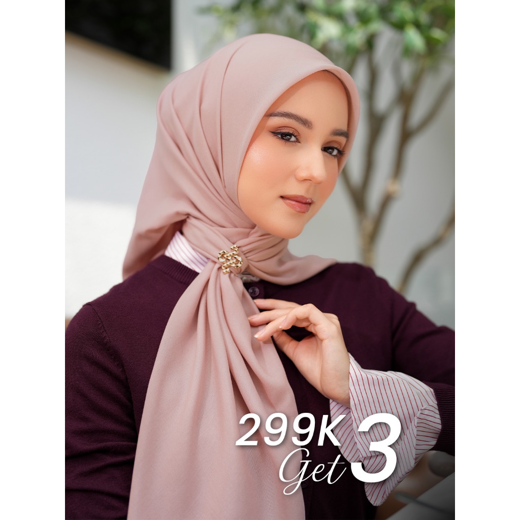 Heaven Lights - 299K GET 3 Voal Plain - Hijab Voal Polos Segi Empat