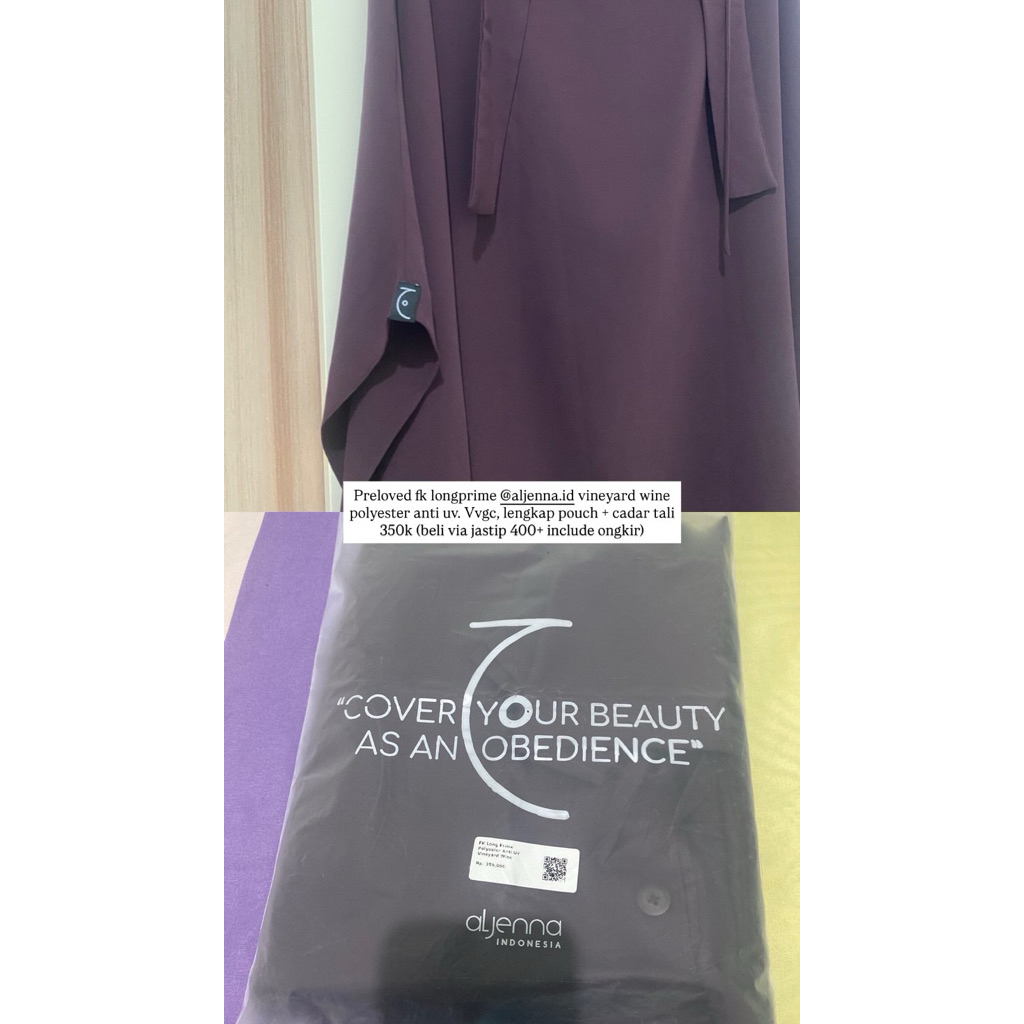 Preloved Fk longprime aljenna Vineyard wine VVGC (Nett)