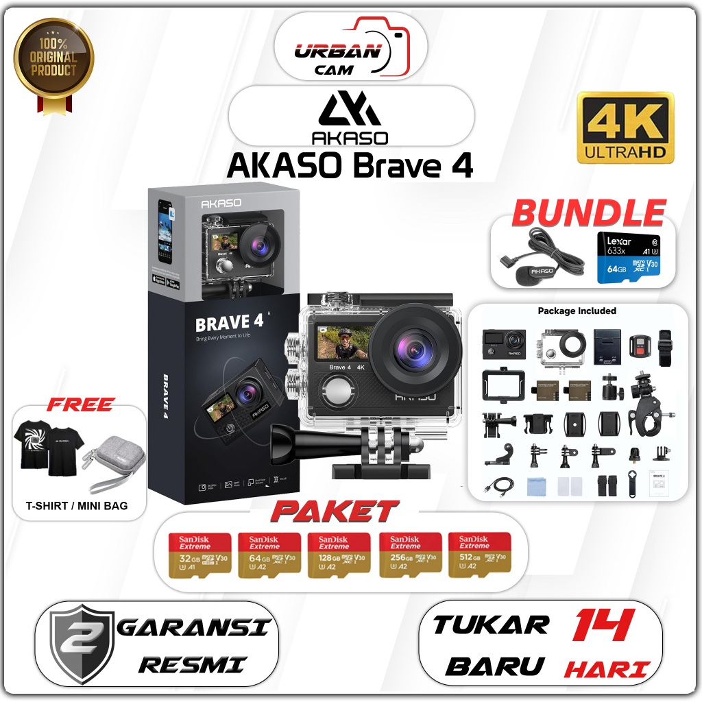 AKASO Brave 4 Action Camera 4K / AKASO Brave 4 4K Action Camera