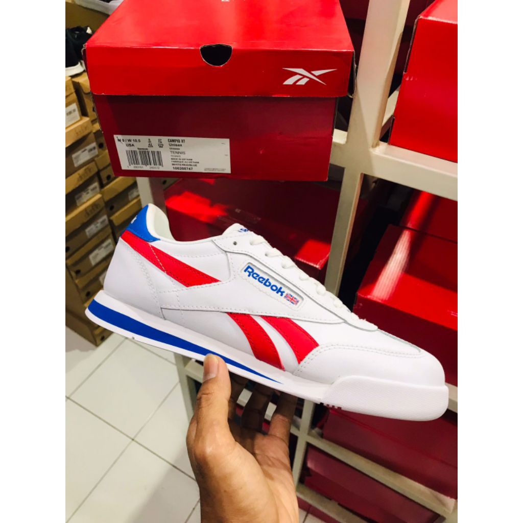 BIG SALE REEBOK CAMPIO [100208747] ORIGINAL SEPATU CASUAL/PUTIH/SNEAKERS