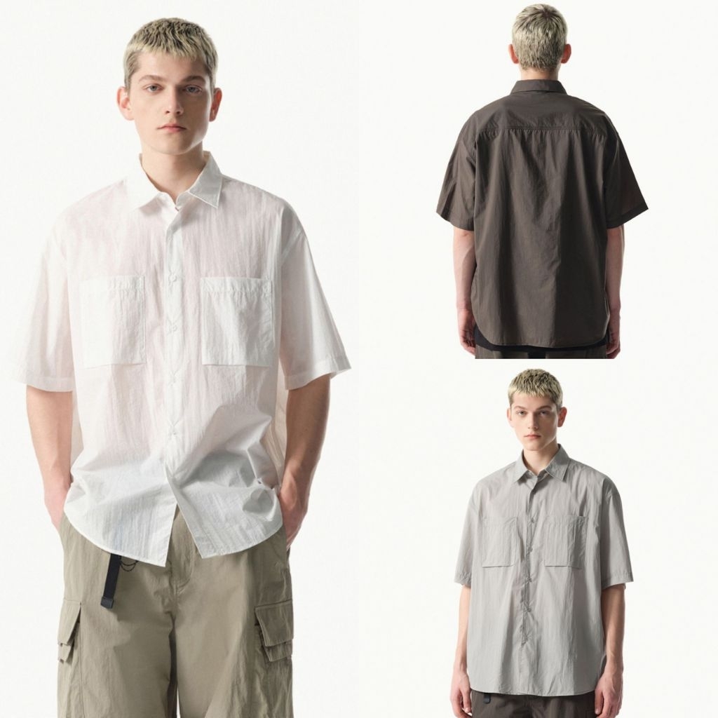 MUSINSA STANDARD Kemeja Outdoor Nylon Ringan Oversized Lengan Pendek - Size S-2XL