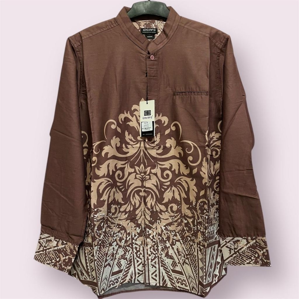 kemeja pria kerah Shanghai erkape