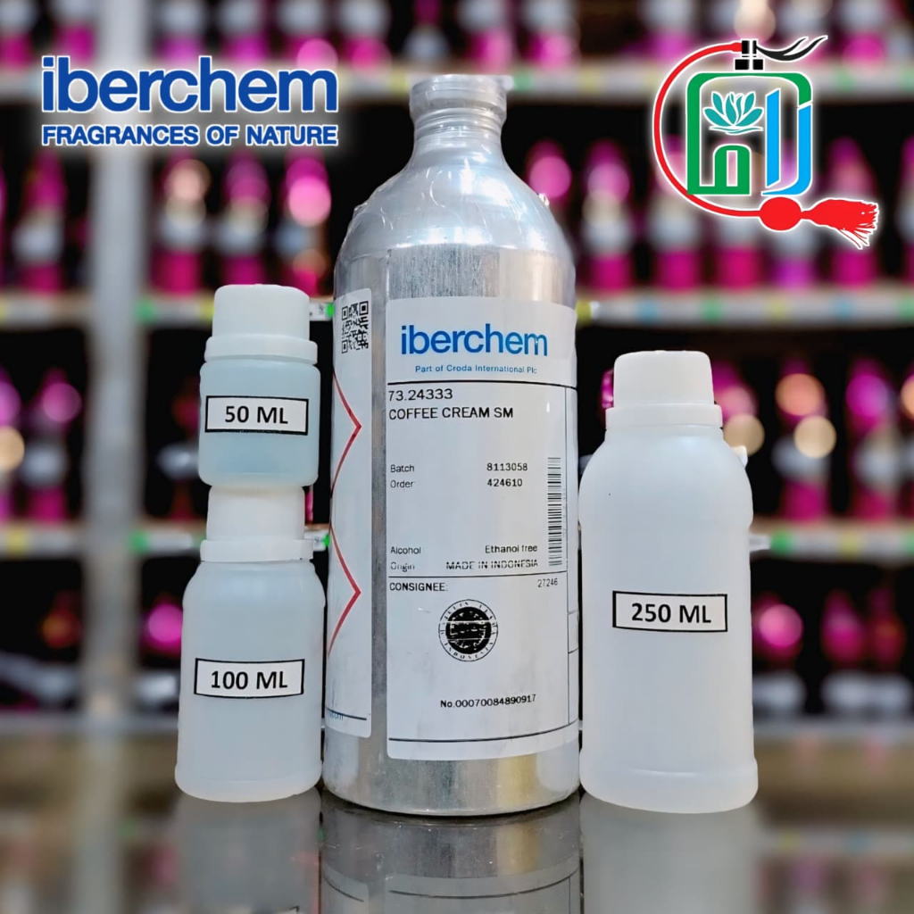 COFFEE CREAM SM BIBIT PARFUM MURNI ORIGINAL REPACK 50 100 250 ML NON ALKOHOL IBERCHEM COFFE CREAM