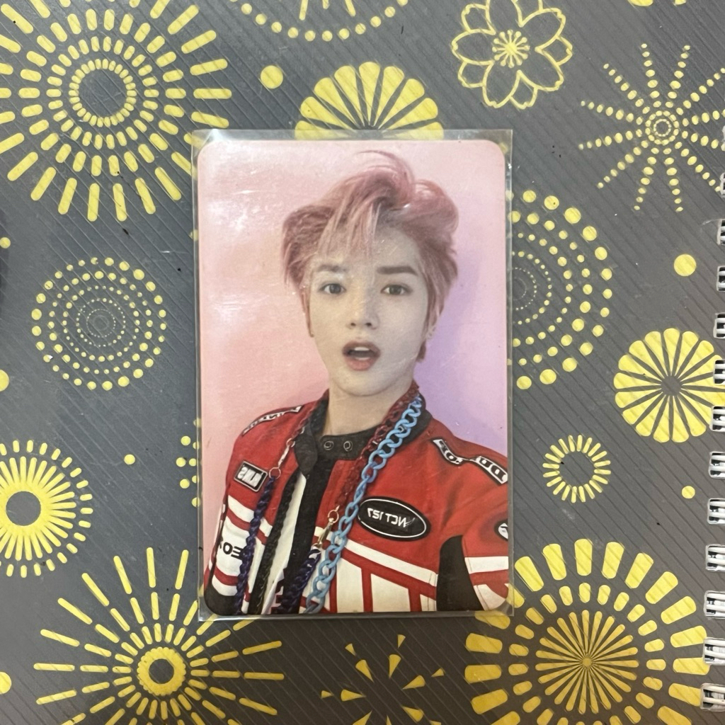 photocard official taeyong punch pink mangap