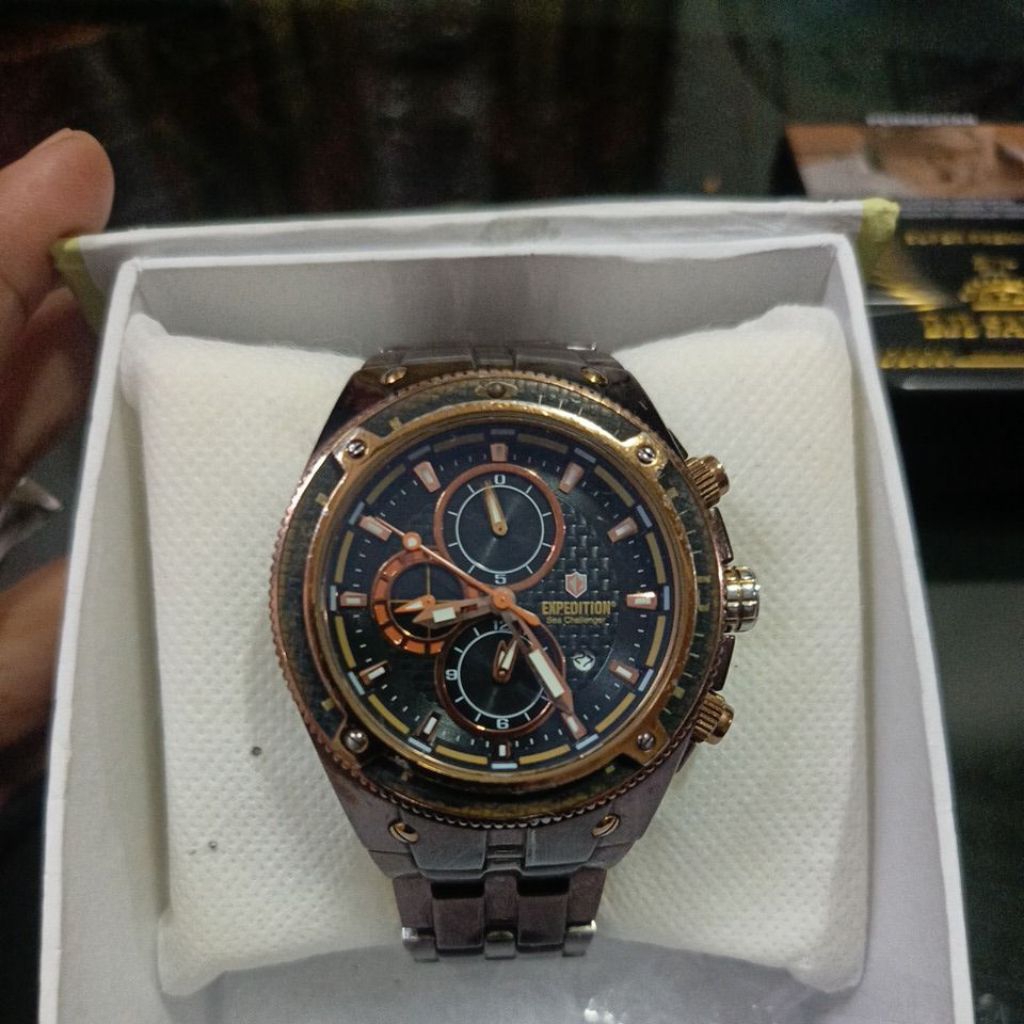 jam tangan original Chronograph Expedition preloved second bekas